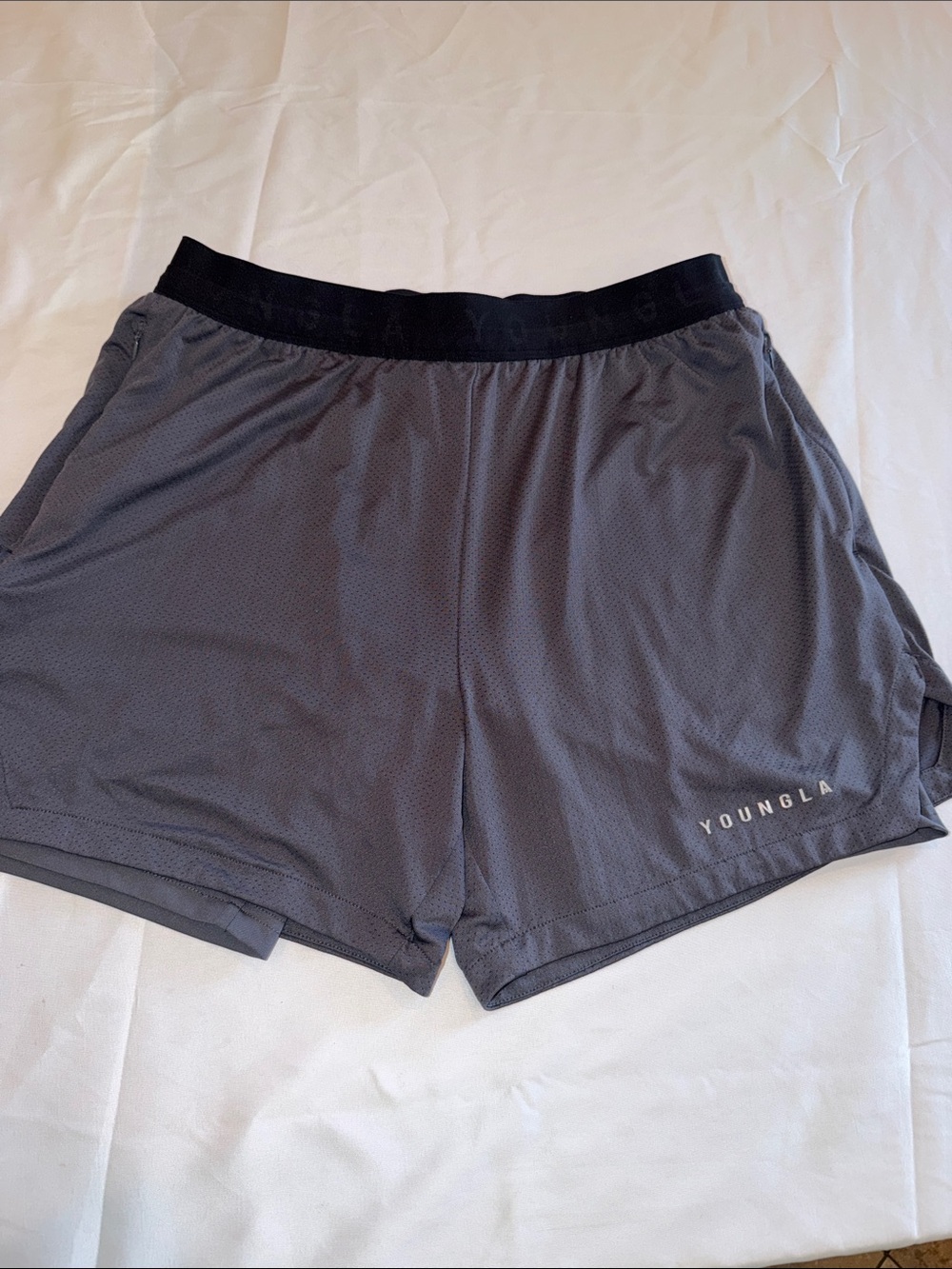 2809115 YoungLA Black Athletic Shorts Size L